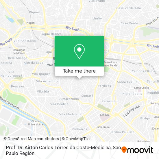 Mapa Prof. Dr. Airton Carlos Torres da Costa-Medicina