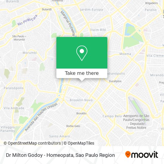 Dr Milton Godoy - Homeopata map
