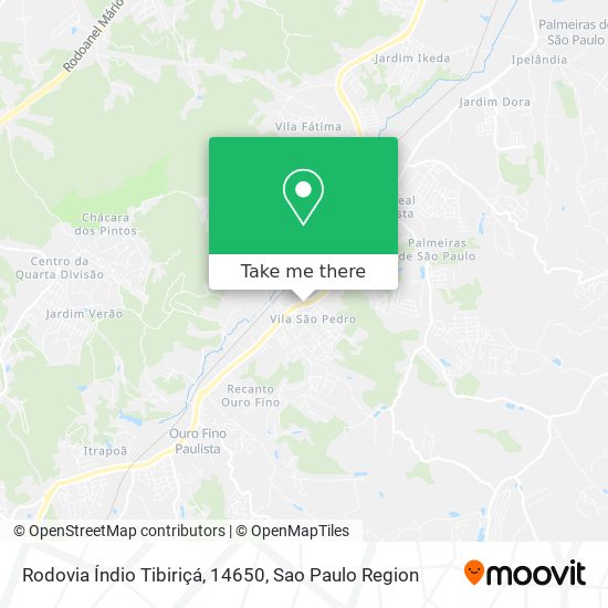 Rodovia Índio Tibiriçá, 14650 map