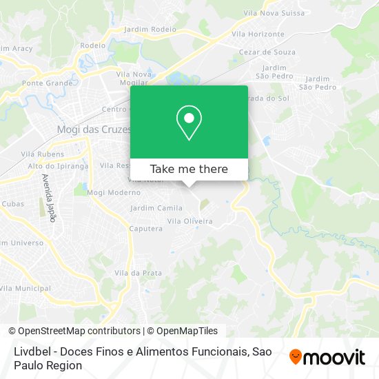 Mapa Livdbel - Doces Finos e Alimentos Funcionais