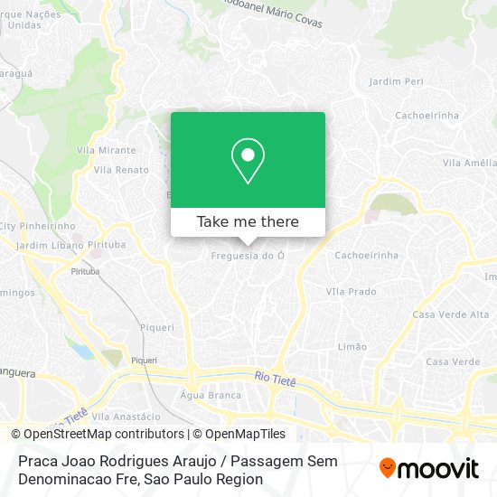 Mapa Praca Joao Rodrigues Araujo / Passagem Sem Denominacao Fre