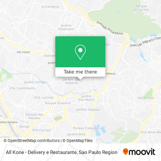 All Kone - Delivery e Restaurante map