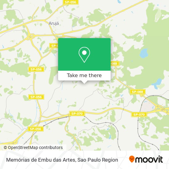 Memórias de Embu das Artes map