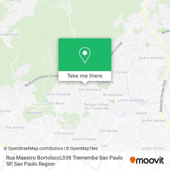 Rua Maestro Bortolucci,338 Tremembe Sao Paulo SP map