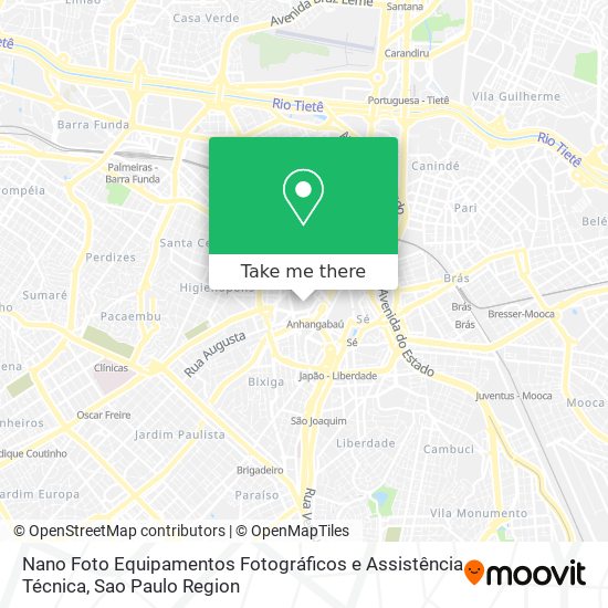 Nano Foto Equipamentos Fotográficos e Assistência Técnica map