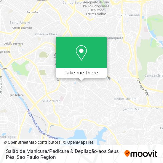 Salão de Manicure / Pedicure & Depilação-aos Seus Pés map