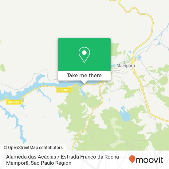 Alameda das Acácias / Estrada Franco da Rocha Mairiporã map