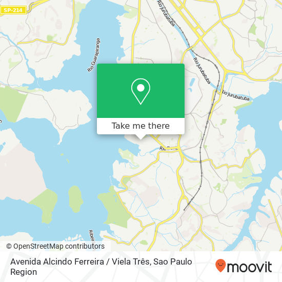 Avenida Alcindo Ferreira / Viela Três map