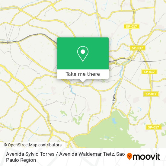 Mapa Avenida Sylvio Torres / Avenida Waldemar Tietz