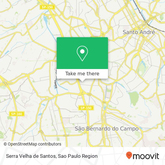 Mapa Serra Velha de Santos