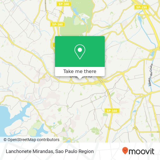 Lanchonete Mirandas map