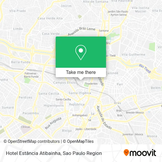 Hotel Estância Atibainha map