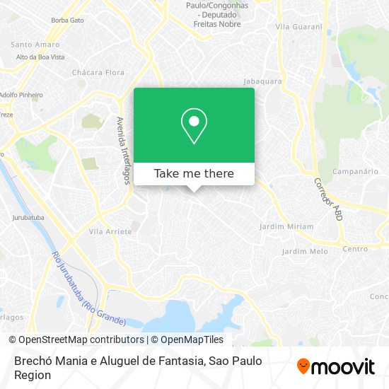 Brechó Mania e Aluguel de Fantasia map