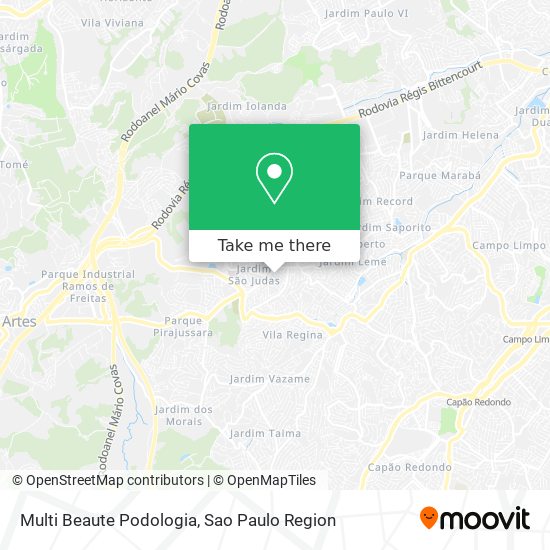 Multi Beaute Podologia map