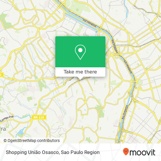 Mapa Shopping União Osasco