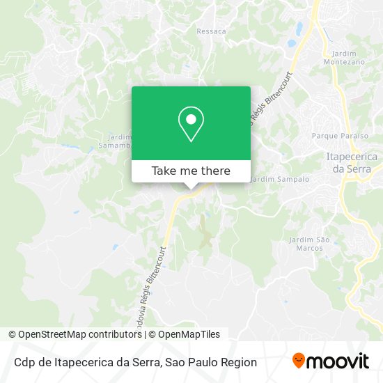 Cdp de Itapecerica da Serra map