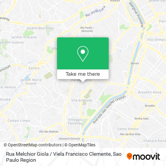 Rua Melchior Giola / Viela Francisco Clemente map