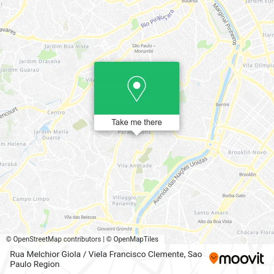 Rua Melchior Giola / Viela Francisco Clemente map