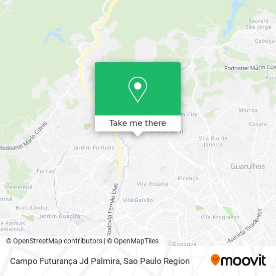 Campo Futurança Jd Palmira map