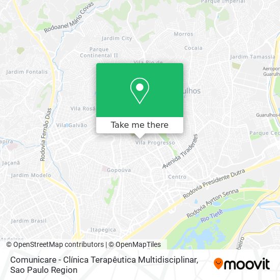 Comunicare - Clínica Terapêutica Multidisciplinar map
