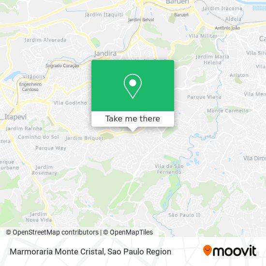 Marmoraria Monte Cristal map