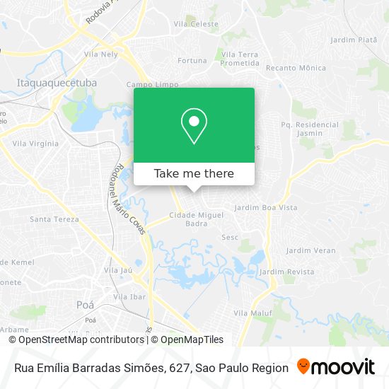 Rua Emília Barradas Simões, 627 map