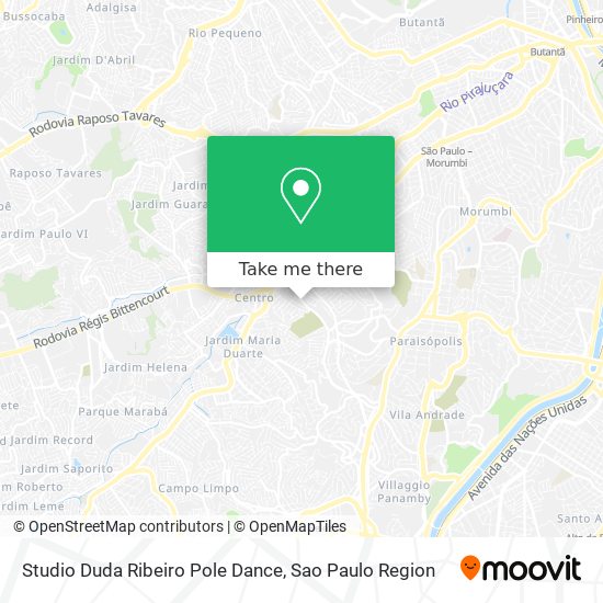 Studio Duda Ribeiro Pole Dance map