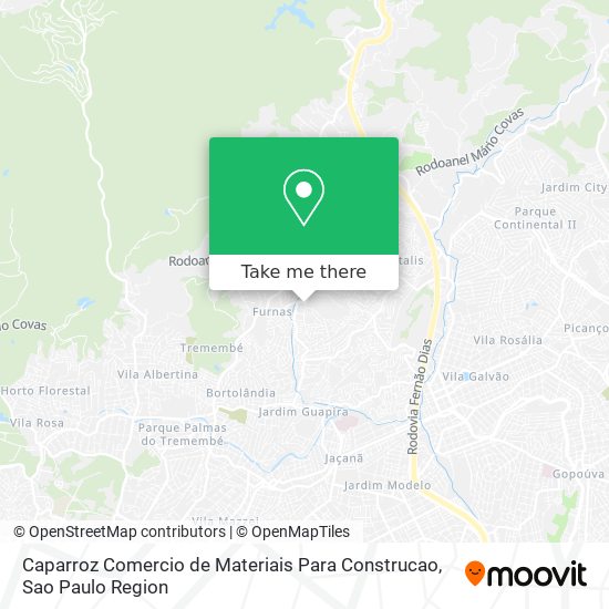 Caparroz Comercio de Materiais Para Construcao map