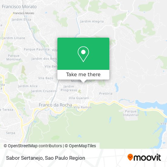 Sabor Sertanejo map