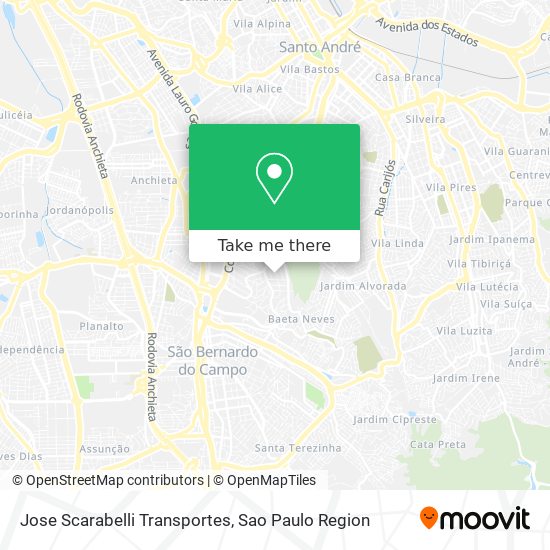Jose Scarabelli Transportes map