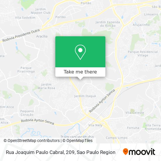 Rua Joaquim Paulo Cabral, 209 map