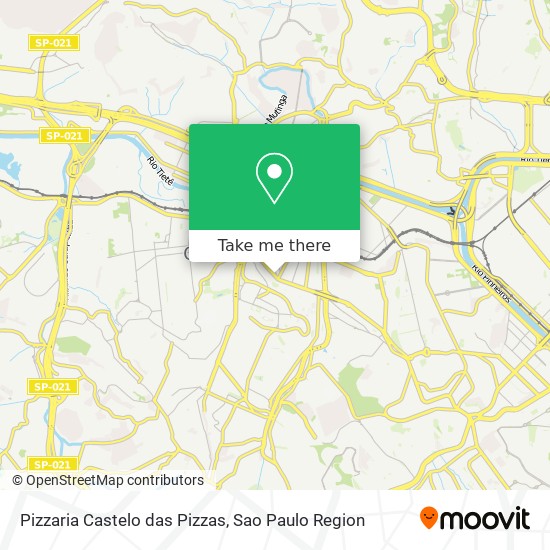 Pizzaria Castelo das Pizzas map