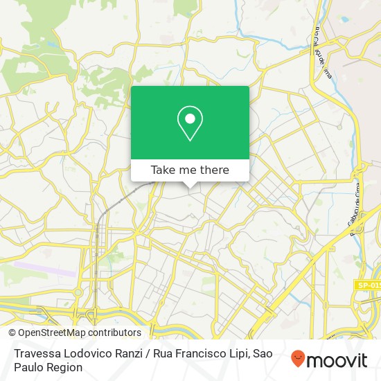 Mapa Travessa Lodovico Ranzi / Rua Francisco Lipi