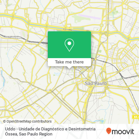 Uddo - Unidade de Diagnóstico e Desintometria Óssea map