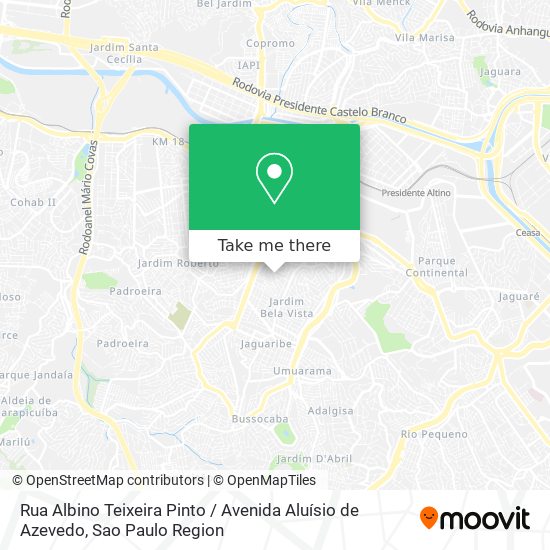 Rua Albino Teixeira Pinto / Avenida Aluísio de Azevedo map