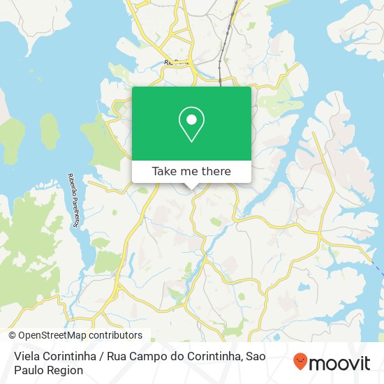 Mapa Viela Corintinha / Rua Campo do Corintinha