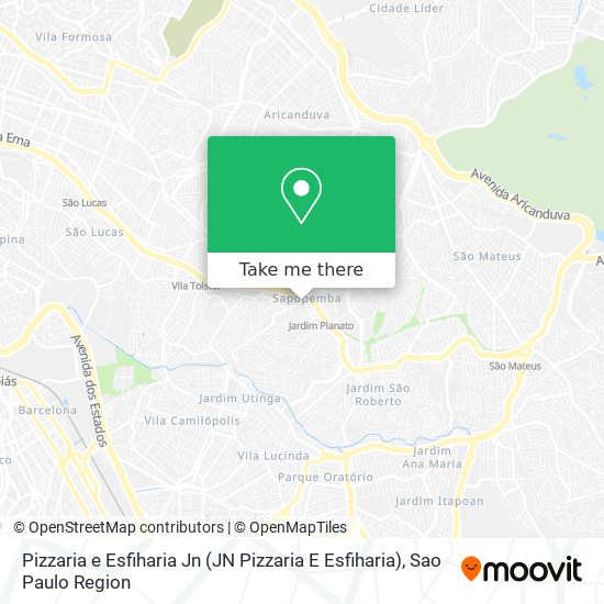 Pizzaria e Esfiharia Jn (JN Pizzaria E Esfiharia) map
