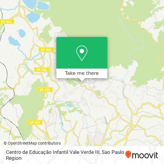 Mapa Centro de Educação Infantil Vale Verde III