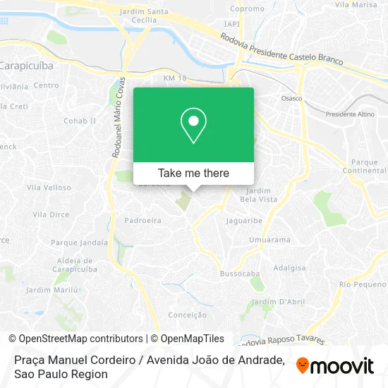 Praça Manuel Cordeiro / Avenida João de Andrade map