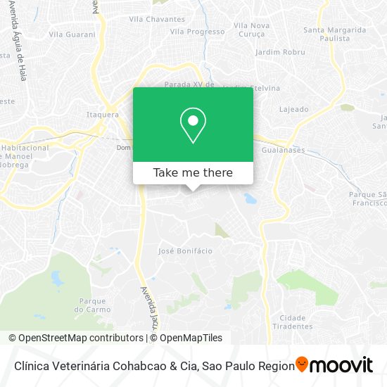 Clínica Veterinária Cohabcao & Cia map