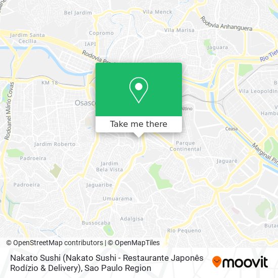 Nakato Sushi (Nakato Sushi - Restaurante Japonês Rodízio & Delivery) map