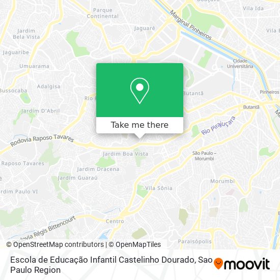 Mapa Escola de Educação Infantil Castelinho Dourado