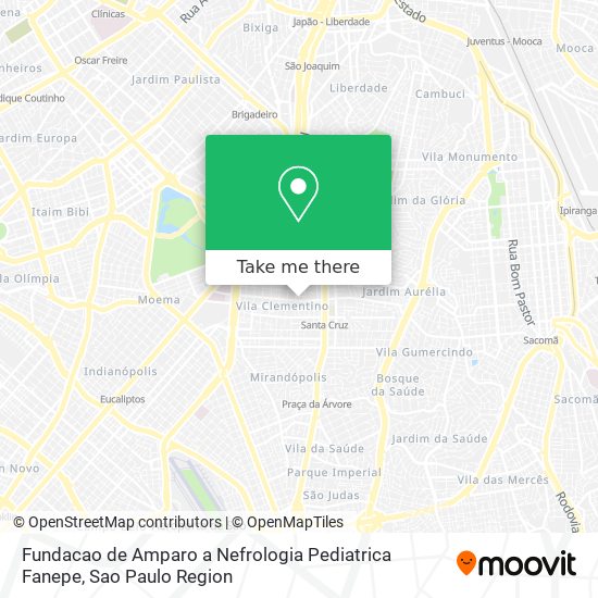 Fundacao de Amparo a Nefrologia Pediatrica Fanepe map