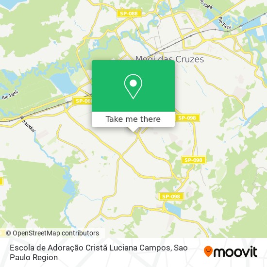 Mapa Escola de Adoração Cristã Luciana Campos