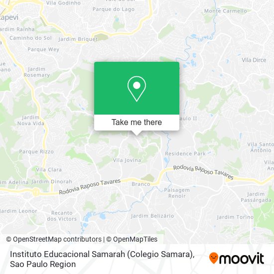 Mapa Instituto Educacional Samarah (Colegio Samara)
