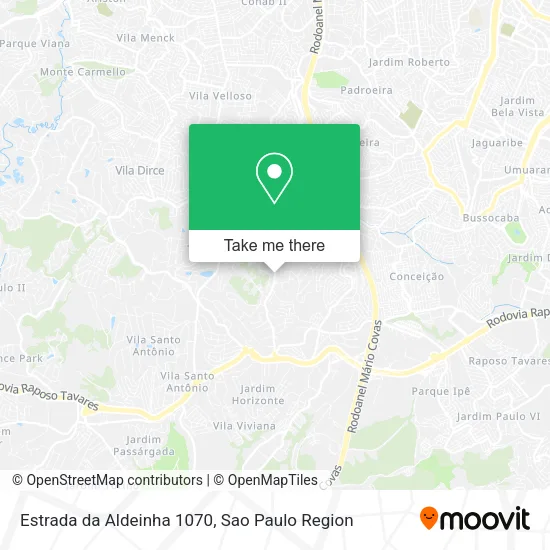 Estrada da Aldeinha  1070 map