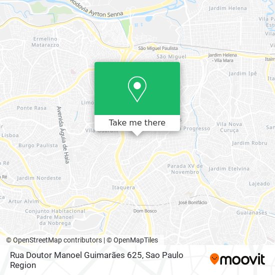 Mapa Rua Doutor Manoel Guimarães 625