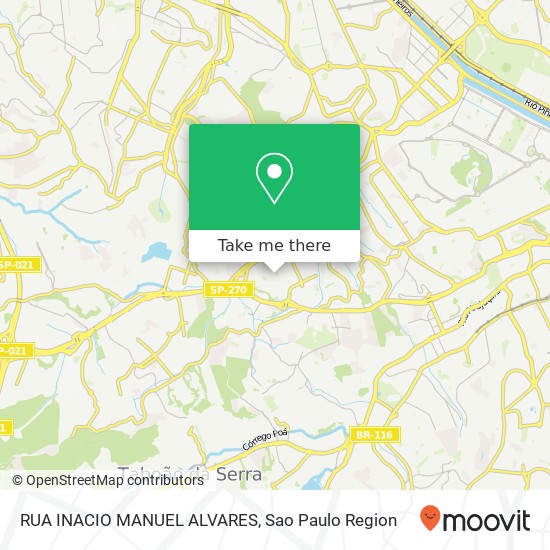 RUA INACIO MANUEL ALVARES map