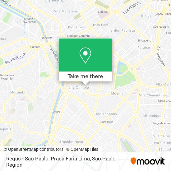 Regus - Sao Paulo, Praca Faria Lima map
