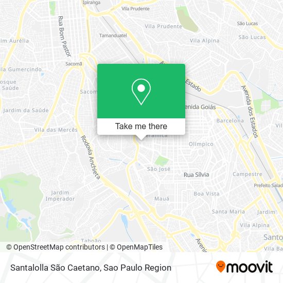 Mapa Santalolla São Caetano